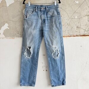 Vtg Rustler Jeans‎ Distressed Denim Faded Workwear Mens 30 x 30 90s vintage